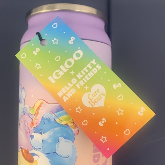 NWT CARE BEARS Insulated Can 16 Oz igloo Stainless Steel - Picture 5 of 10